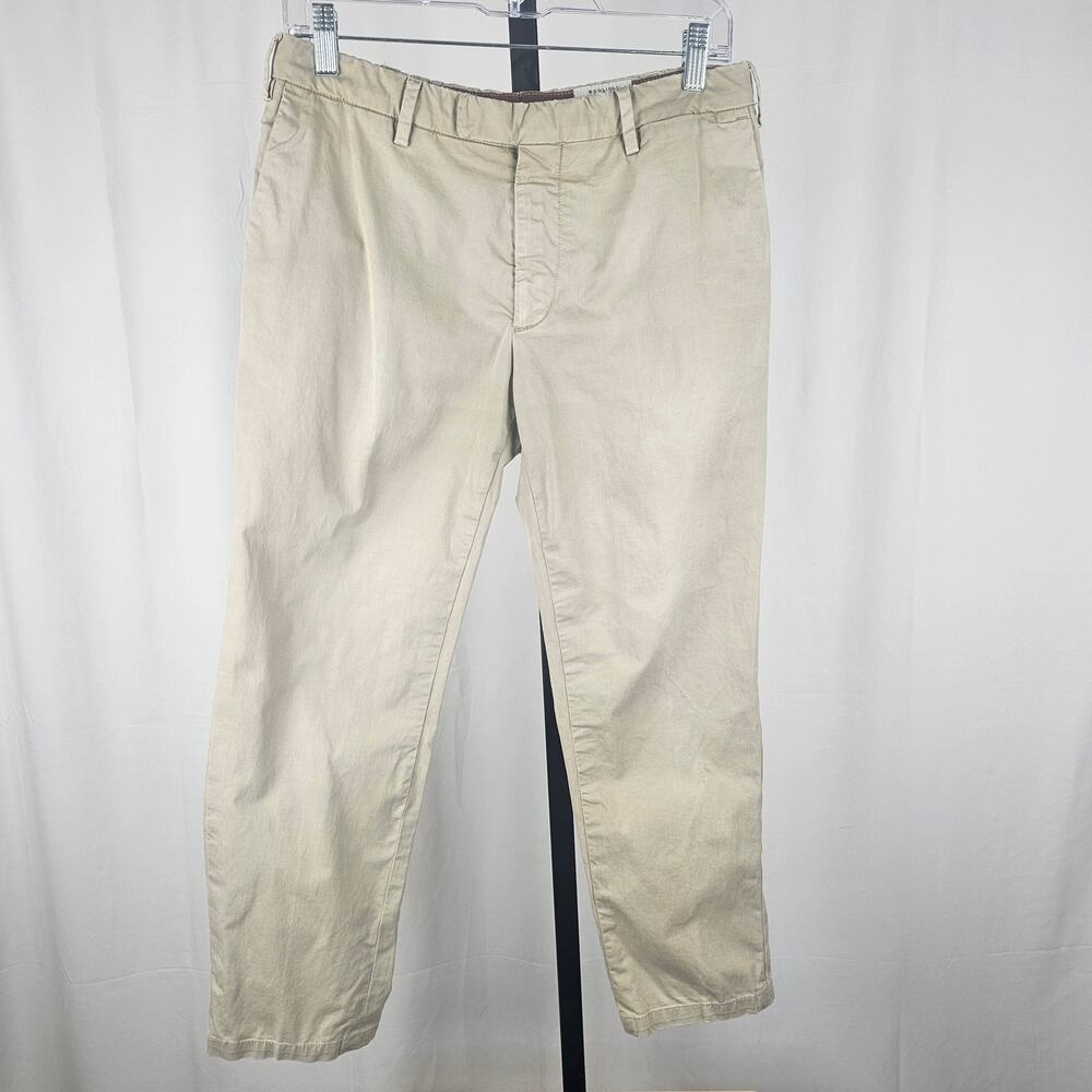Bog­lioli Milano Made in Italy Cotton Stretch Chino Pants 32x25 Quiet Luxury